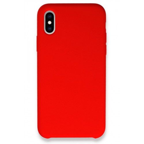 Newface iPhone X Kılıf Lansman Legant Silikon - Kırmızı