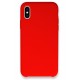 Newface iPhone X Kılıf Lansman Legant Silikon - Kırmızı