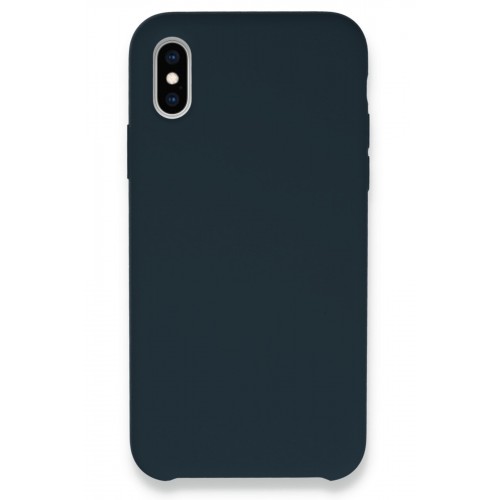 Newface iPhone XS Kılıf Lansman Legant Silikon - Gece Mavisi