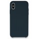 Newface iPhone XS Kılıf Lansman Legant Silikon - Gece Mavisi