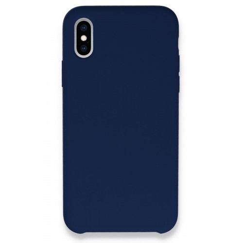 Newface iPhone XS Max Kılıf Lansman Legant Silikon - Lacivert
