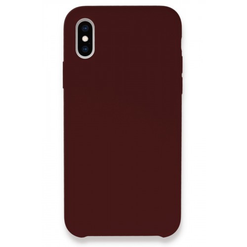 Newface iPhone XS Max Kılıf Lansman Legant Silikon - Bordo