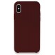 Newface iPhone XS Max Kılıf Lansman Legant Silikon - Bordo