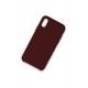 Newface iPhone XS Max Kılıf Lansman Legant Silikon - Bordo