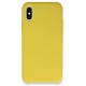 Newface iPhone XS Max Kılıf Lansman Legant Silikon - Sarı