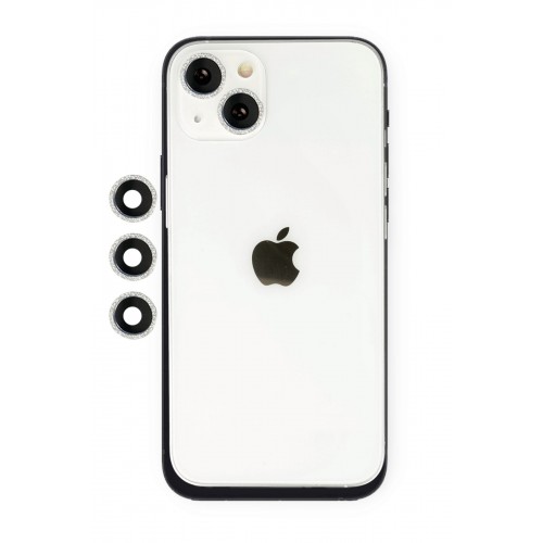 Newface iPhone 13 Mini Shine Kamera Lens - Gümüş Newface iPhone 13 Mini Shine Kamera Lens - Gümüş