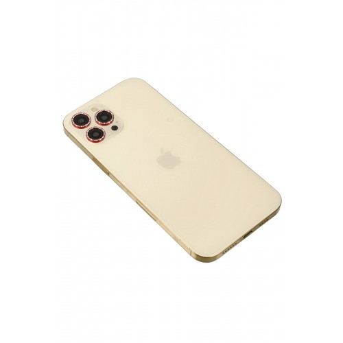 Newface iPhone 12 Pro Max Diamond Kamera Lens - Kırmızı Newface iPhone 12 Pro Max Diamond Kamera Lens - Kırmızı