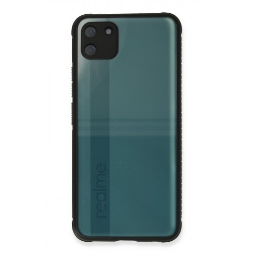 Newface Realme C11 Kılıf Miami Şeffaf Silikon - Siyah Newface Realme C11 Kılıf Miami Şeffaf Silikon - Siyah