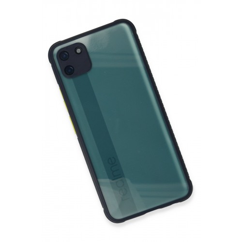 Newface Realme C11 Kılıf Miami Şeffaf Silikon - Lacivert Newface Realme C11 Kılıf Miami Şeffaf Silikon - Lacivert