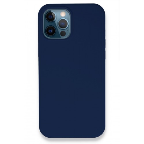 Newface iPhone 12 Pro Kılıf Lansman Legant Silikon - Lacivert