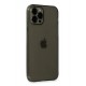 Newface iPhone 12 Pro Max Kılıf Fly Lens Silikon - Siyah