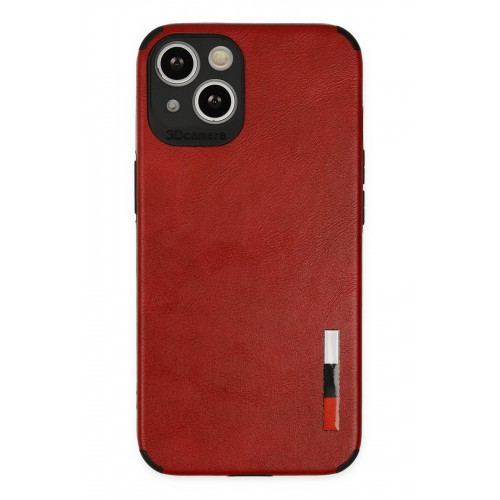 Newface iPhone 13 Kılıf Loop Deri Silikon - Kırmızı Newface iPhone 13 Kılıf Loop Deri Silikon - Kırmızı