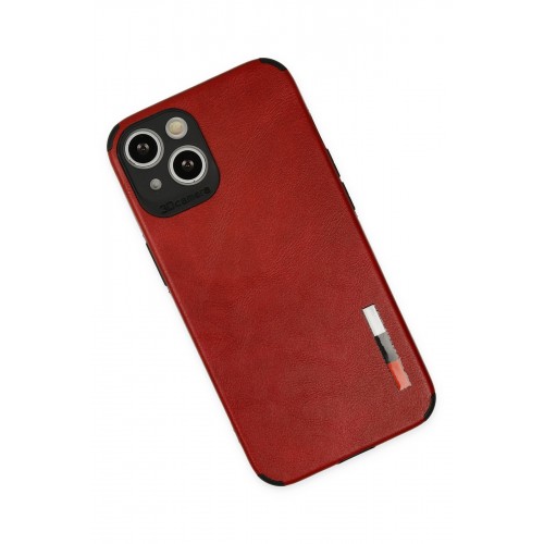Newface iPhone 13 Kılıf Loop Deri Silikon - Kırmızı Newface iPhone 13 Kılıf Loop Deri Silikon - Kırmızı