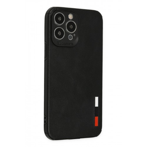 Newface iPhone 13 Pro Kılıf Loop Deri Silikon - Siyah Newface iPhone 13 Pro Kılıf Loop Deri Silikon - Siyah