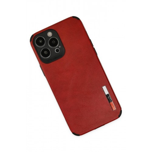 Newface iPhone 13 Pro Max Kılıf Loop Deri Silikon - Kırmızı Newface iPhone 13 Pro Max Kılıf Loop Deri Silikon - Kırmızı