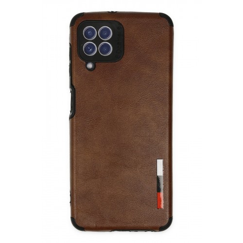 Newface Samsung Galaxy M32 Kılıf Loop Deri Silikon - Kahverengi Newface Samsung Galaxy M32 Kılıf Loop Deri Silikon - Kahverengi