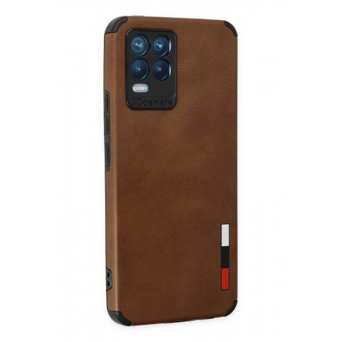 Newface Realme 8 Pro Kılıf Loop Deri Silikon - Kahverengi Newface Realme 8 Pro Kılıf Loop Deri Silikon - Kahverengi