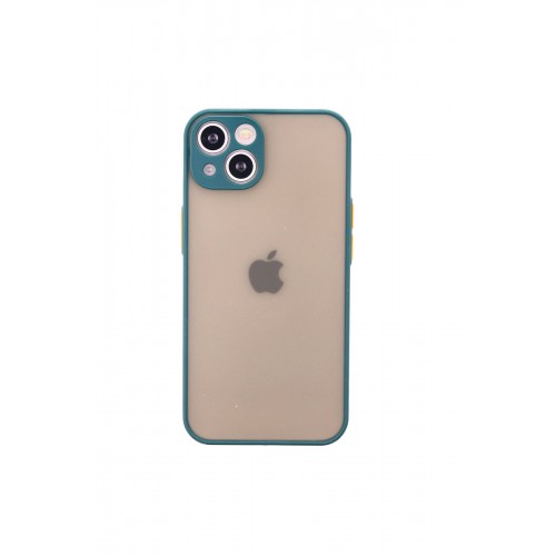 Newface iPhone 13 Kılıf Montreal Silikon Kapak - Yeşil Newface iPhone 13 Kılıf Montreal Silikon Kapak - Yeşil