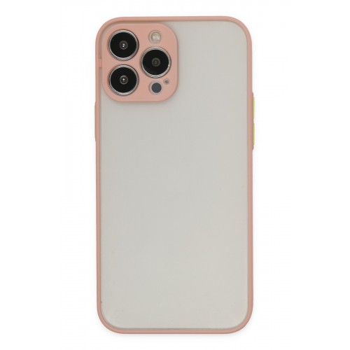 Newface iPhone 13 Pro Kılıf Montreal Silikon Kapak - Pembe Newface iPhone 13 Pro Kılıf Montreal Silikon Kapak - Pembe