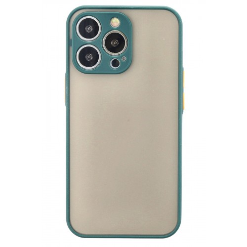 Newface iPhone 13 Pro Max Kılıf Montreal Silikon Kapak - Yeşil