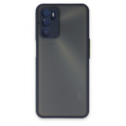 Newface Oppo A16 Kılıf Montreal Silikon Kapak - Lacivert