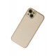 Newface iPhone 13 Kılıf Coco Deri Silikon Kapak - Gold