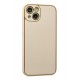 Newface iPhone 13 Kılıf Coco Deri Silikon Kapak - Gold