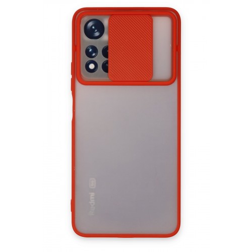 Newface Xiaomi Redmi Note 11T Kılıf Palm Buzlu Kamera Sürgülü Silikon - Kırmızı Newface Xiaomi Redmi Note 11T Kılıf Palm Buzlu Kamera Sürgülü Silikon - Kırmızı