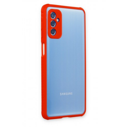 Newface Samsung Galaxy M52 5G Kılıf Miami Şeffaf Silikon - Kırmızı Newface Samsung Galaxy M52 5G Kılıf Miami Şeffaf Silikon - Kırmızı