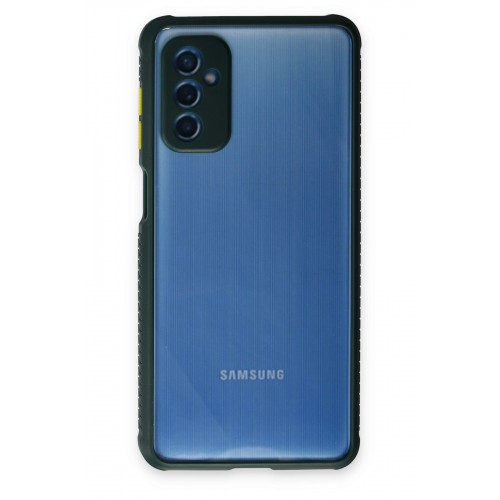 Newface Samsung Galaxy M52 5G Kılıf Miami Şeffaf Silikon - Koyu Yeşil Newface Samsung Galaxy M52 5G Kılıf Miami Şeffaf Silikon - Koyu Yeşil