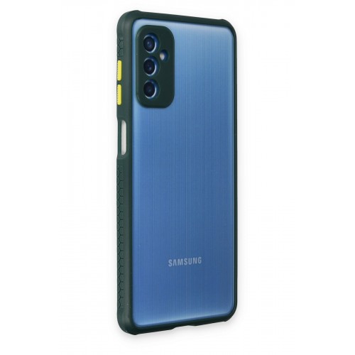 Newface Samsung Galaxy M52 5G Kılıf Miami Şeffaf Silikon - Koyu Yeşil Newface Samsung Galaxy M52 5G Kılıf Miami Şeffaf Silikon - Koyu Yeşil