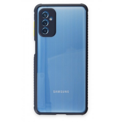 Newface Samsung Galaxy M52 5G Kılıf Miami Şeffaf Silikon - Lacivert Newface Samsung Galaxy M52 5G Kılıf Miami Şeffaf Silikon - Lacivert