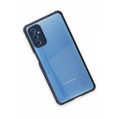 Newface Samsung Galaxy M52 5G Kılıf Miami Şeffaf Silikon - Lacivert Newface Samsung Galaxy M52 5G Kılıf Miami Şeffaf Silikon - Lacivert