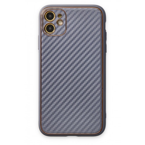 Newface iPhone 12 Kılıf Coco Karbon Silikon - Gri Newface iPhone 12 Kılıf Coco Karbon Silikon - Gri