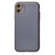 Newface iPhone 12 Kılıf Coco Karbon Silikon - Gri Newface iPhone 12 Kılıf Coco Karbon Silikon - Gri