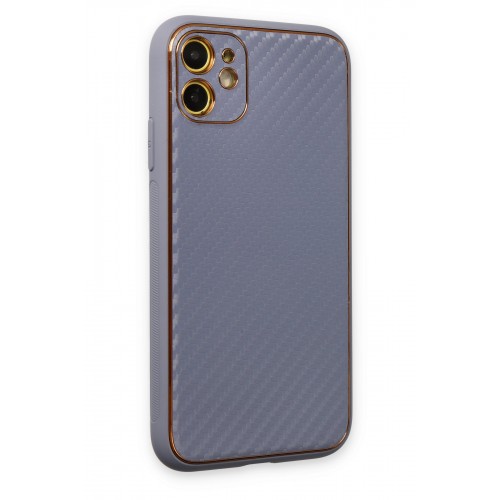 Newface iPhone 12 Kılıf Coco Karbon Silikon - Gri Newface iPhone 12 Kılıf Coco Karbon Silikon - Gri
