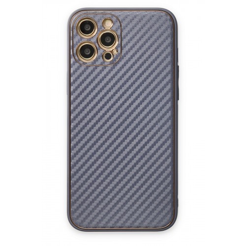 Newface iPhone 12 Pro Max Kılıf Coco Karbon Silikon - Gri Newface iPhone 12 Pro Max Kılıf Coco Karbon Silikon - Gri