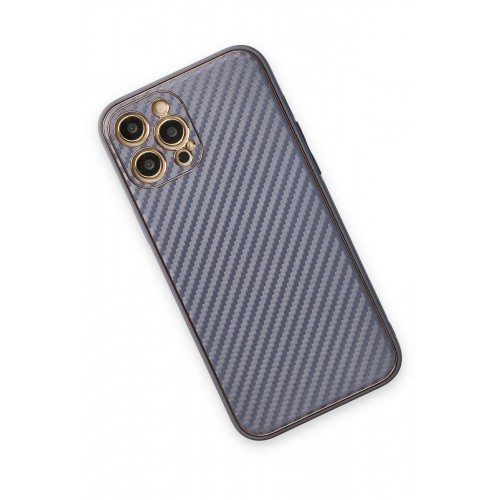 Newface iPhone 12 Pro Max Kılıf Coco Karbon Silikon - Gri Newface iPhone 12 Pro Max Kılıf Coco Karbon Silikon - Gri