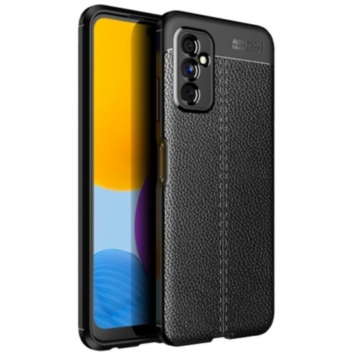Newface Samsung Galaxy M52 5G Kılıf Focus Derili Silikon - Siyah Newface Samsung Galaxy M52 5G Kılıf Focus Derili Silikon - Siyah