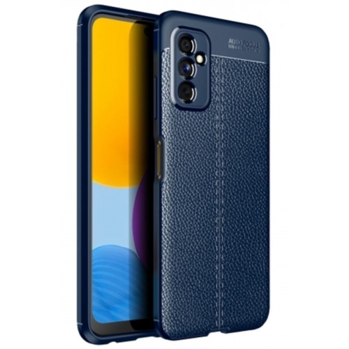 Newface Samsung Galaxy M52 5G Kılıf Focus Derili Silikon - Lacivert Newface Samsung Galaxy M52 5G Kılıf Focus Derili Silikon - Lacivert