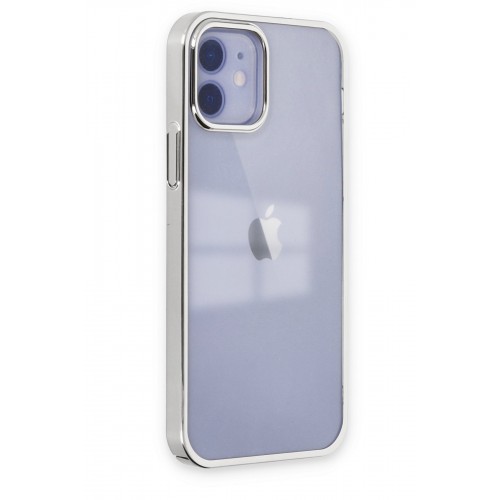 Newface iPhone 12 Kılıf Element Silikon - Gümüş Newface iPhone 12 Kılıf Element Silikon - Gümüş