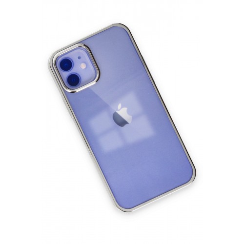Newface iPhone 12 Kılıf Element Silikon - Gümüş Newface iPhone 12 Kılıf Element Silikon - Gümüş