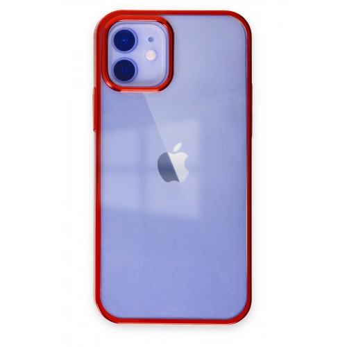 Newface iPhone 12 Kılıf Element Silikon - Kırmızı Newface iPhone 12 Kılıf Element Silikon - Kırmızı