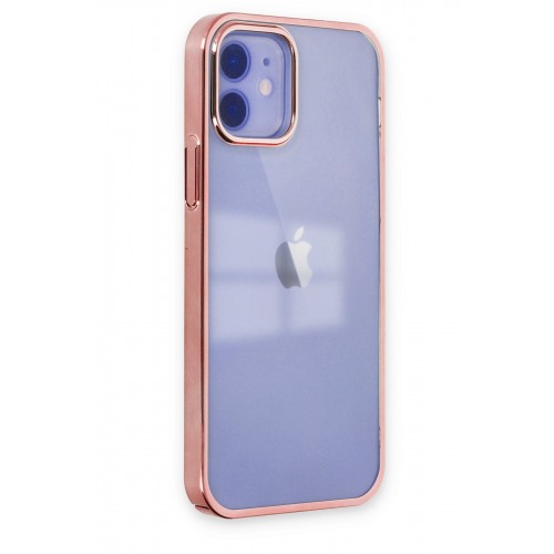 Newface iPhone 12 Kılıf Element Silikon - Pembe Newface iPhone 12 Kılıf Element Silikon - Pembe