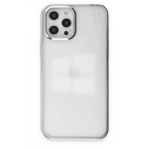 Newface iPhone 12 Pro Max Kılıf Element Silikon - Gümüş Newface iPhone 12 Pro Max Kılıf Element Silikon - Gümüş