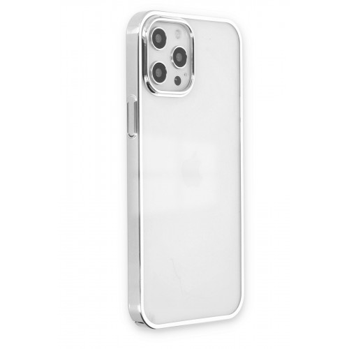 Newface iPhone 12 Pro Max Kılıf Element Silikon - Gümüş Newface iPhone 12 Pro Max Kılıf Element Silikon - Gümüş