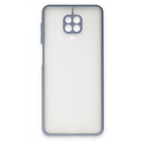 Newface Xiaomi Redmi Note 9S Kılıf Montreal Silikon Kapak - Gri