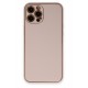 Newface iPhone 12 Pro Max Kılıf Coco Deri Silikon Kapak - Pudra