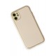 Newface iPhone 12 Kılıf Coco Deri Silikon Kapak - Gold