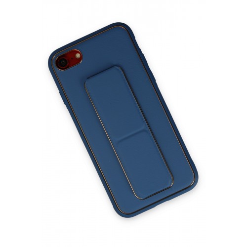 Newface iPhone 8 Kılıf Coco Deri Standlı Kapak - Açık Mavi Newface iPhone 8 Kılıf Coco Deri Standlı Kapak - Açık Mavi